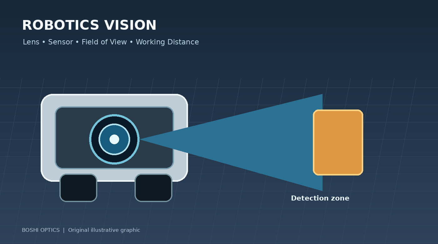 Scegliere un obiettivo per fotocamera per la robotica: cosa conta oltre il campo visivo